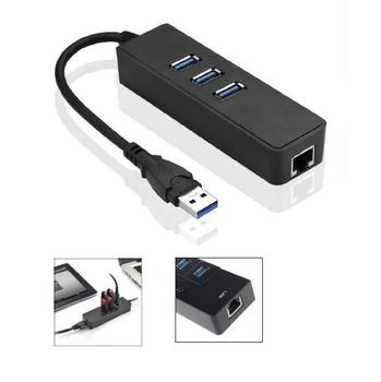 MICROCONNECT USB3.0 HUB w. Gigabit Ethernet (MC-USB3.0HUBWETH)
