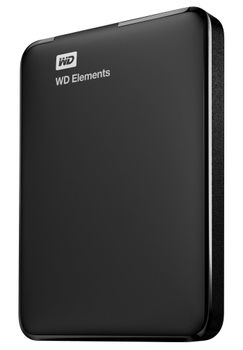 WESTERN DIGITAL WD Elements Portable WDBUZG0010BBK - Hard drive - 1 TB - external (portable) - USB 3.0 (WDBUZG0010BBK-WESN)