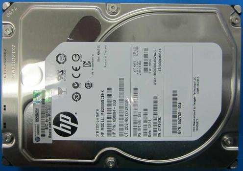 Hewlett Packard Enterprise 2Tb 7.2K RPM SATA (659339-S21)