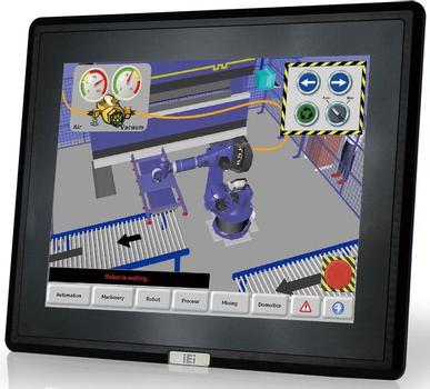 MOXA 12" LCD MONITOR, TOUCH, PROJEC (47102)