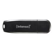 INTENSO 64GB Speed Line, 64 GB, USB 3.0, 35 MB/s, kasket, Sort, 1,9 cm