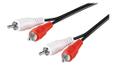 MICROCONNECT Stereo RCA Cable, 2.5 meter