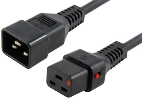 MicroConnect strømkabel - IEC 60320 C20 til IEC 60320 C19 - 2 m (PC1285)