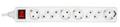 MICROCONNECT Power Strip 8 port 3M White