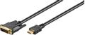 MICROCONNECT HDMI 19 - DVI-D M-M Cable 3m