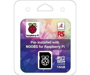 RASPBERRY PI 16GB MicroSDHC With NOOBS (NOOBS_16GB_Retail)
