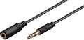 MICROCONNECT 3.5mm Stereo 3m M-F Black