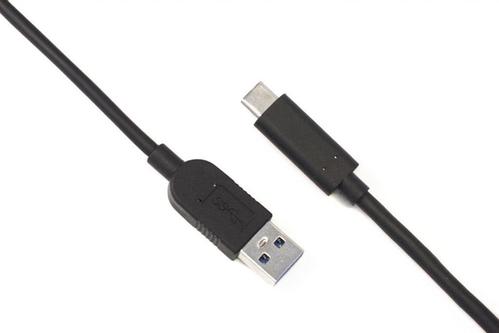 HUDDLY USB-kabel - USB typ A (hane) till 24 pin USB-C (hane) - USB 3.1 Gen 1 - 5 V - 2 A - 60 cm - svart - för IQ (7.090.043.790.290 $DEL)