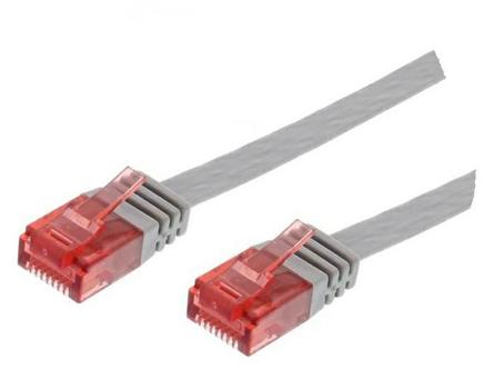 MICROCONNECT U/UTP CAT6 0.25M Grey Flat (V-UTP60025-FLAT)