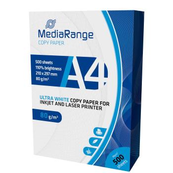 MediaRange Drucker Papier DIN A4 80g 500 Blatt Kopierpapier (MRINK110)