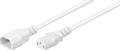 MICROCONNECT Power Cord C13-C14 0.5m White