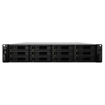 SYNOLOGY RackStation RS3618XS - NAS server - 12 bays - rack-mountable - SATA 6Gb/s - RAID 0, 1, 5, 6, 10, JBOD, RAID F1 - RAM 8 GB - Gigabit Ethernet - iSCSI support - 2U (RS3618XS)