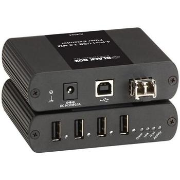 BLACK BOX USB Ultimate Extender over Fibre - MM: 500m 4 port (IC404A-R2)
