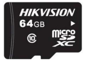 HIK VISION Hikvision MicroSDXC Class 10 Memory Card 64GB (HS-TF-L2I/64G)