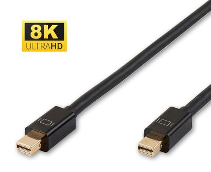 MICROCONNECT 8K Mini Displayport Cable 1m (MDPMDP1BV1.4)