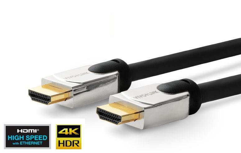 Pro - HDMI-kabel med Ethernet - HDMI hann til HDMI hann - 1.5 m - 4K-støtte