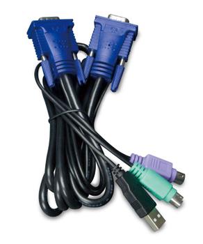PLANET 5.0M USB KVM Cable w built-in (KVM-KC1-5)