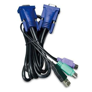 PLANET 1.8M USB KVM Cable w built-in (KVM-KC1-1.8)
