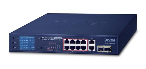 PLANET 8-Port 10/ 100/ 1000T 802.3at (GSD-1222VHP)