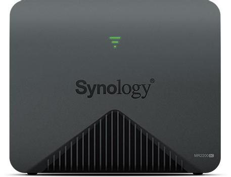 SYNOLOGY Mesh Router, Gigabit, Tri-Band, 2x2 MIMO, USB, black (MR2200AC)