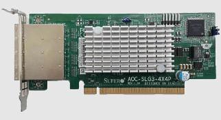 SUPERMICRO 12.8GB/s quad-Port (AOC-SLG3-4X4P-O)