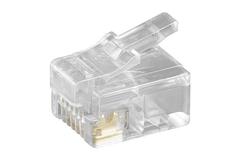 MICROCONNECT Modular Plug RJ12 6P6C, 10pcs