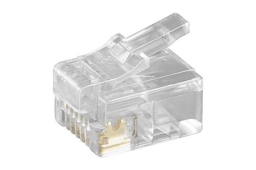 MICROCONNECT Modular Plug RJ12 6P6C, 10pcs (KON502-10R)