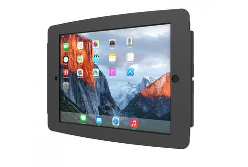 COMPULOCKS s iPad Pro 12.9" (3-6th Gen) Space Enclosure Wall Mount - Enclosure - for tablet - lockable - aluminium - black - screen size: 12.9" - mounting interface: 100 x 100 mm - wall-mountable - for Apple 12. (299PSENB)