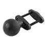RAM MOUNT UNPK RAM CLAMP BASE W/BALL 1.5 MAX WIDTH