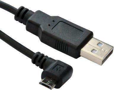 MICROCONNECT Micro USB Cable, Black, 3m (USBABMICRO3ANG)