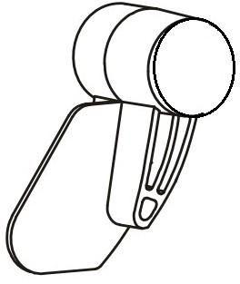 ZEBRA COVER HINGE RIGHT AND LEFT (THERMAL TRANSFER) (105934-048)