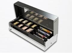 APG 460 Flip Lid Drawer 8C6VN Integral Lid All Black 460x170x100 3m RJ11 cable MUL 24V 800 Alike NS