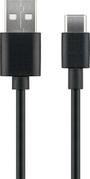 MICROCONNECT USB-C to USB2.0 A Cable, 1m (USB3.1CCHAR1B)