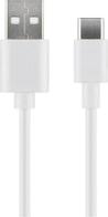 MicroConnect USB3.1 C -  USB2.0 2M Charging and Sync cable Max.3A 28+24AWG CU, OD 4.5MM White