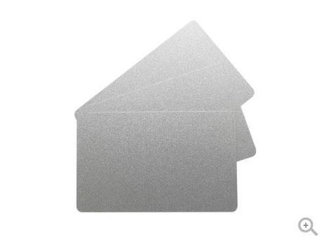 EVOLIS PVC BLANK CARDS - SILVER - 30  (C4701)