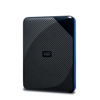 WESTERN DIGITAL WD Gaming Drive WDBM1M0040BBK - Hard drive - 4 TB - external (portable) - USB 3.0 - black top with blue bottom (WDBM1M0040BBK-WESN)