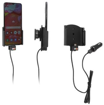 BRODIT Aktiv hållare med USB-kabel och cigg-adapter (721143)
