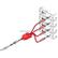 ADDER TECH 600mm Male 2.5 mm power plug