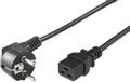 MICROCONNECT Power Cord CEE 7/7 - C19 3m