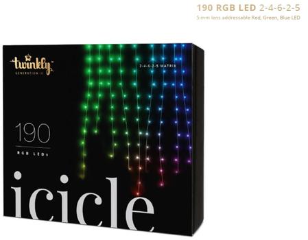TWINKLY icicle 190 Classic LED RGB (TWI190STP-TEU)
