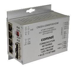 COMNET 6 PORT GB ETH SMS SW 2SFP (CNGE4+2SMSPOEHO/M)
