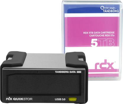 TANDBERG RDX External drive kit  5  TB Cartridge USB3+ (8882-RDX)