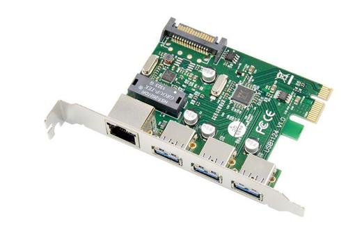 MICROCONNECT PCIe USB3.0+Ethernet LAN Card (MC-PCIE-USB3.0ETH)