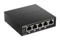 D-LINK 5-Port 10/100/1000Mbps Gigabit PoE+ Switch, 60W power budget