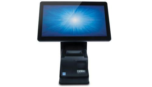 ELO mPOS flip stand, compatible with 3-inch printer, expansion module (E923781),  10/15 inch I-Series and customer-facing display. Stand only (compatible options sold separately) (E949536)