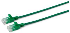 MICROCONNECT U/UTP CAT6 0.15M Green Slim,
