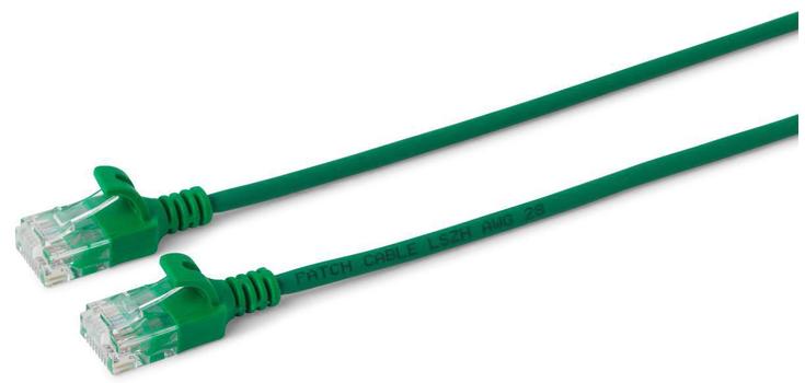 MICROCONNECT U/UTP CAT6 0.15M Green Slim, (V-UTP60015G-SLIM)