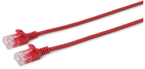 MICROCONNECT U/UTP CAT6 0.5M Red Slim, (V-UTP6005R-SLIM)
