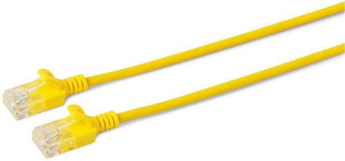 MICROCONNECT U/UTP CAT6 0.15M Yellow Slim, (V-UTP60015Y-SLIM)