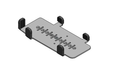 ERGONOMIC SOLUTIONS SpacePole VER171-MN-02 Verifone VX820 MultiGrip Plate (VER171-MN-02)
